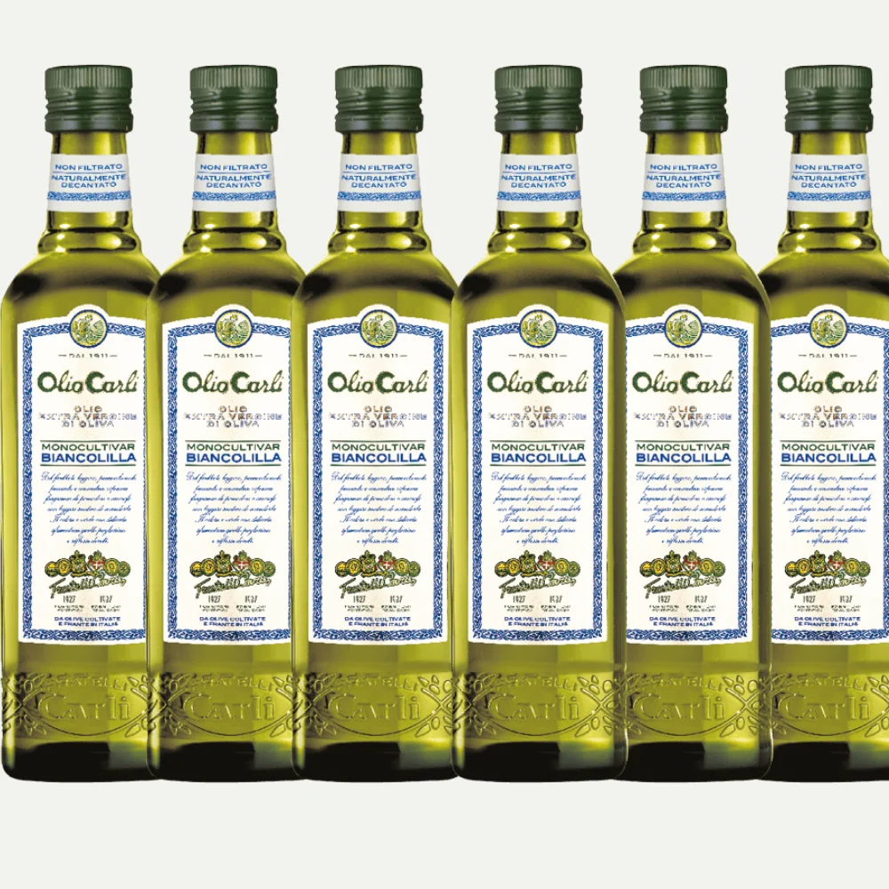 Olio Extra Vergine di Oliva Monocultivar Biancolilla 1L / 6 Bottiglie